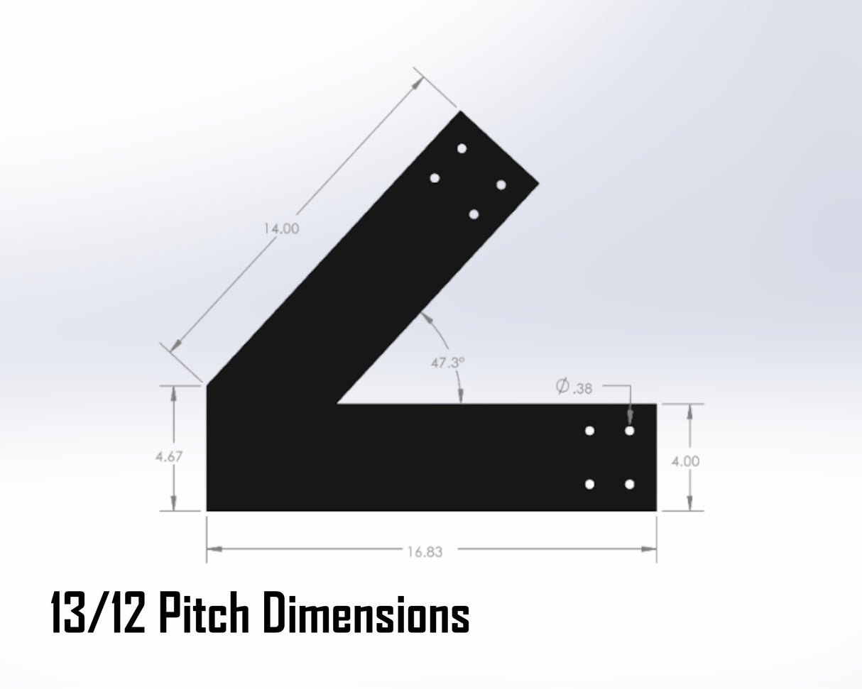 King Truss Industrial Brackets, For 6 Inch Lumber - Madison Iron and Wood