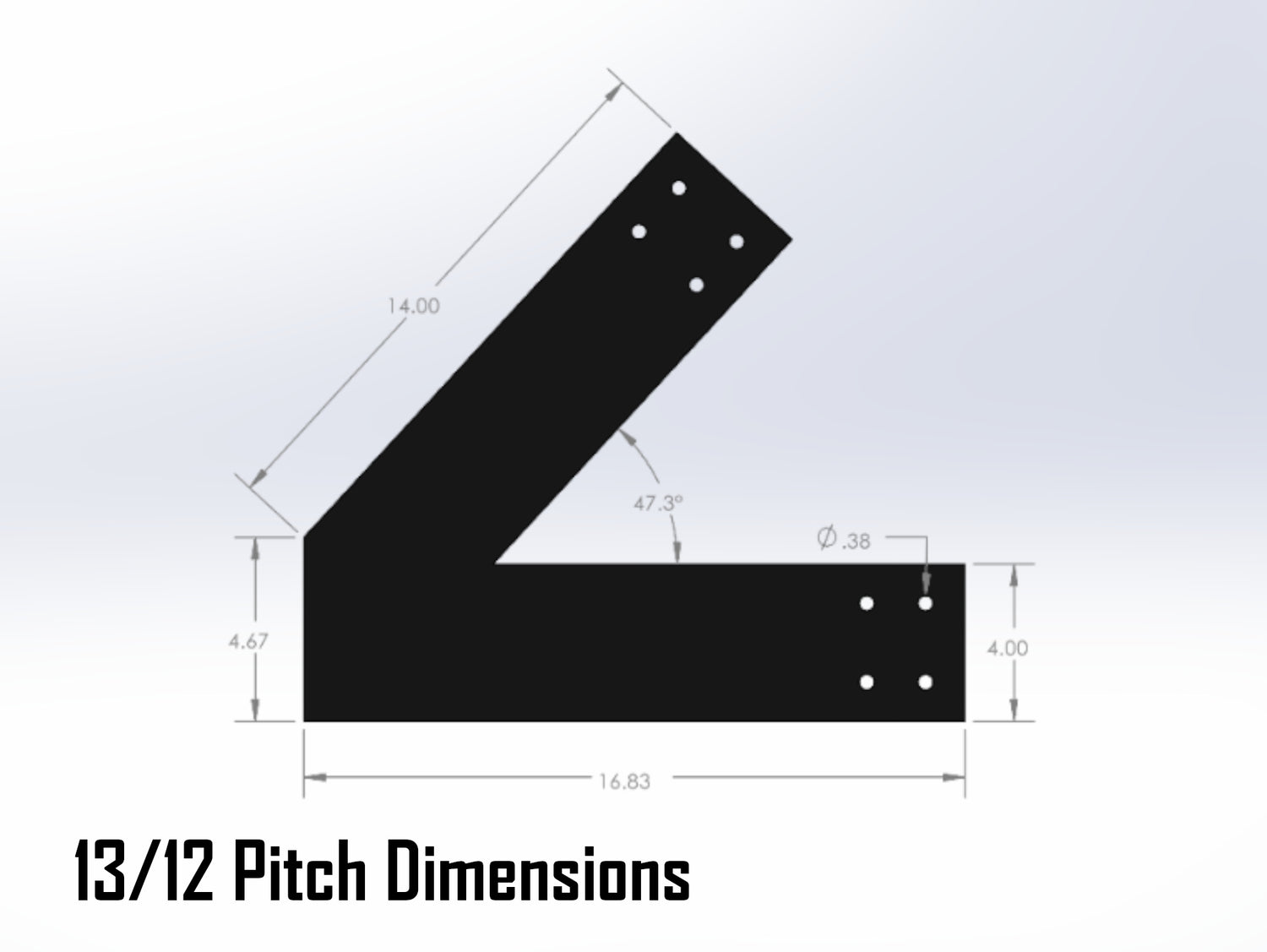 Web Truss Industrial Brackets, For 6 Inch Lumber - Madison Iron and Wood