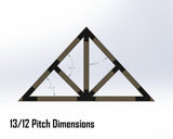 Web Truss Industrial Brackets, For 8 Inch Lumber