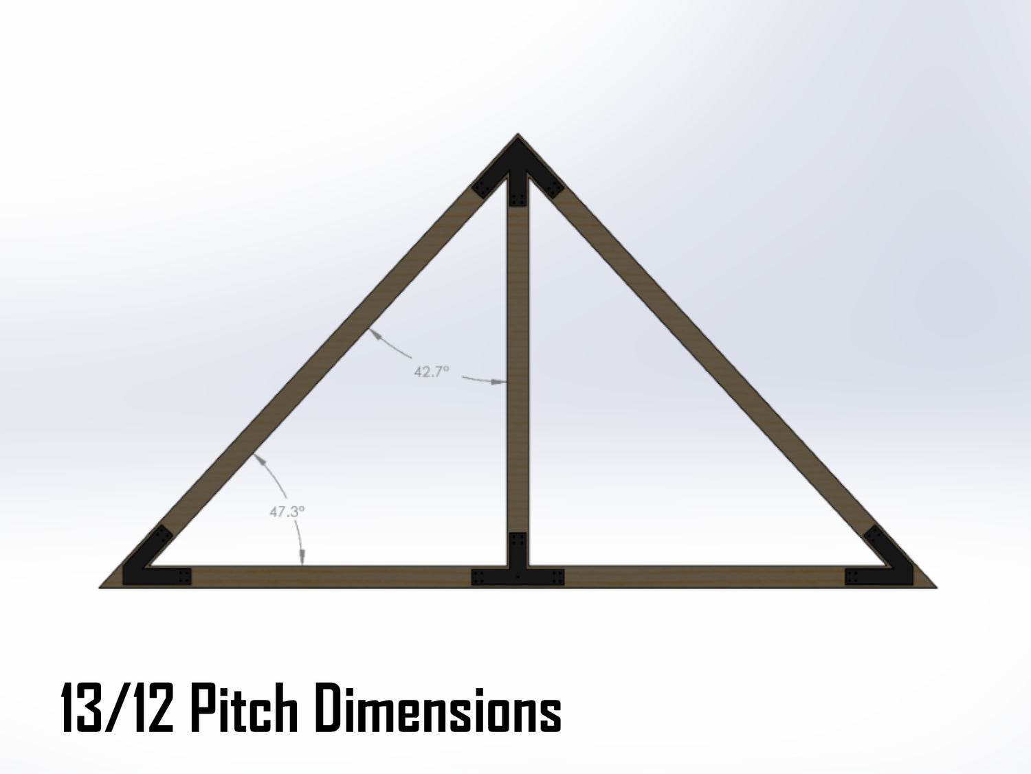 King Truss Industrial Brackets, For 6 Inch Lumber - Madison Iron and Wood