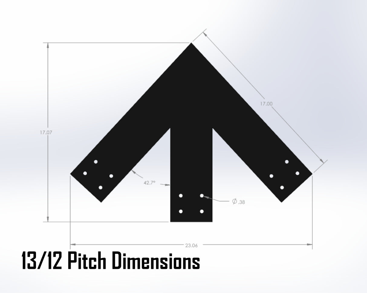 Web Truss Industrial Brackets, For 6 Inch Lumber