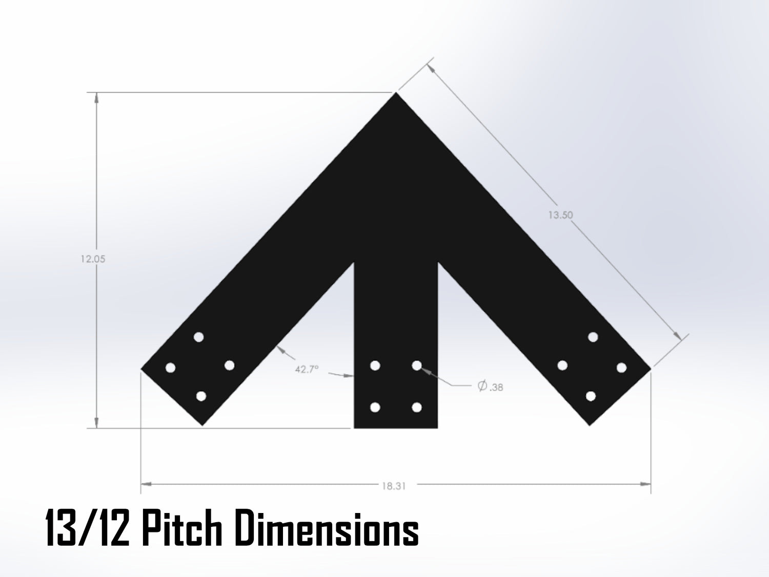 Web Truss Industrial Brackets, For 4 Inch Lumber - Madison Iron and Wood
