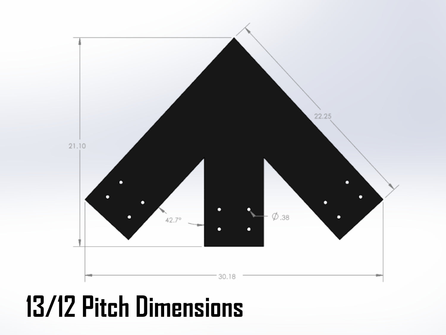Web Truss Industrial Brackets, For 8 Inch Lumber - Madison Iron and Wood