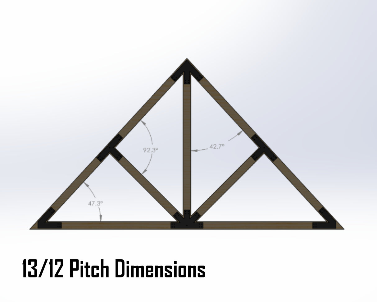 Web Truss Industrial Brackets, For 6 Inch Lumber - Madison Iron and Wood