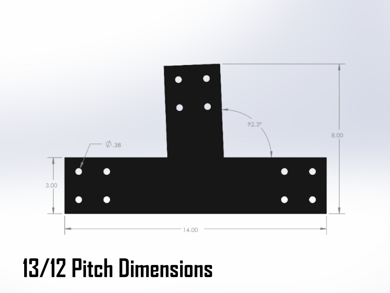 Web Truss Industrial Brackets, For 4 Inch Lumber - Madison Iron and Wood
