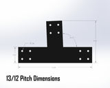 Web Truss Industrial Brackets, For 4 Inch Lumber - Madison Iron and Wood