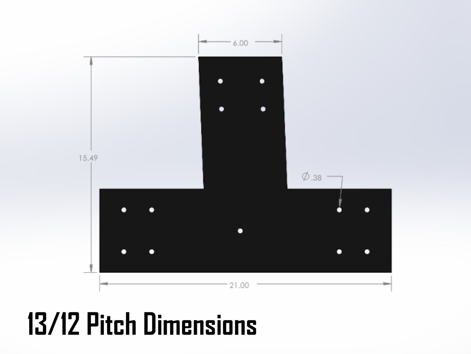 Web Truss Industrial Brackets, For 8 Inch Lumber - Madison Iron and Wood