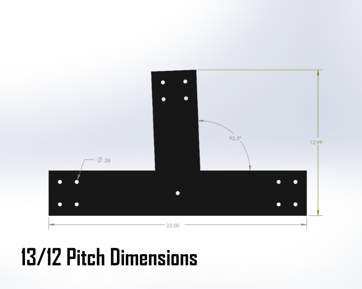 Web Truss Industrial Brackets, For 6 Inch Lumber - Madison Iron and Wood