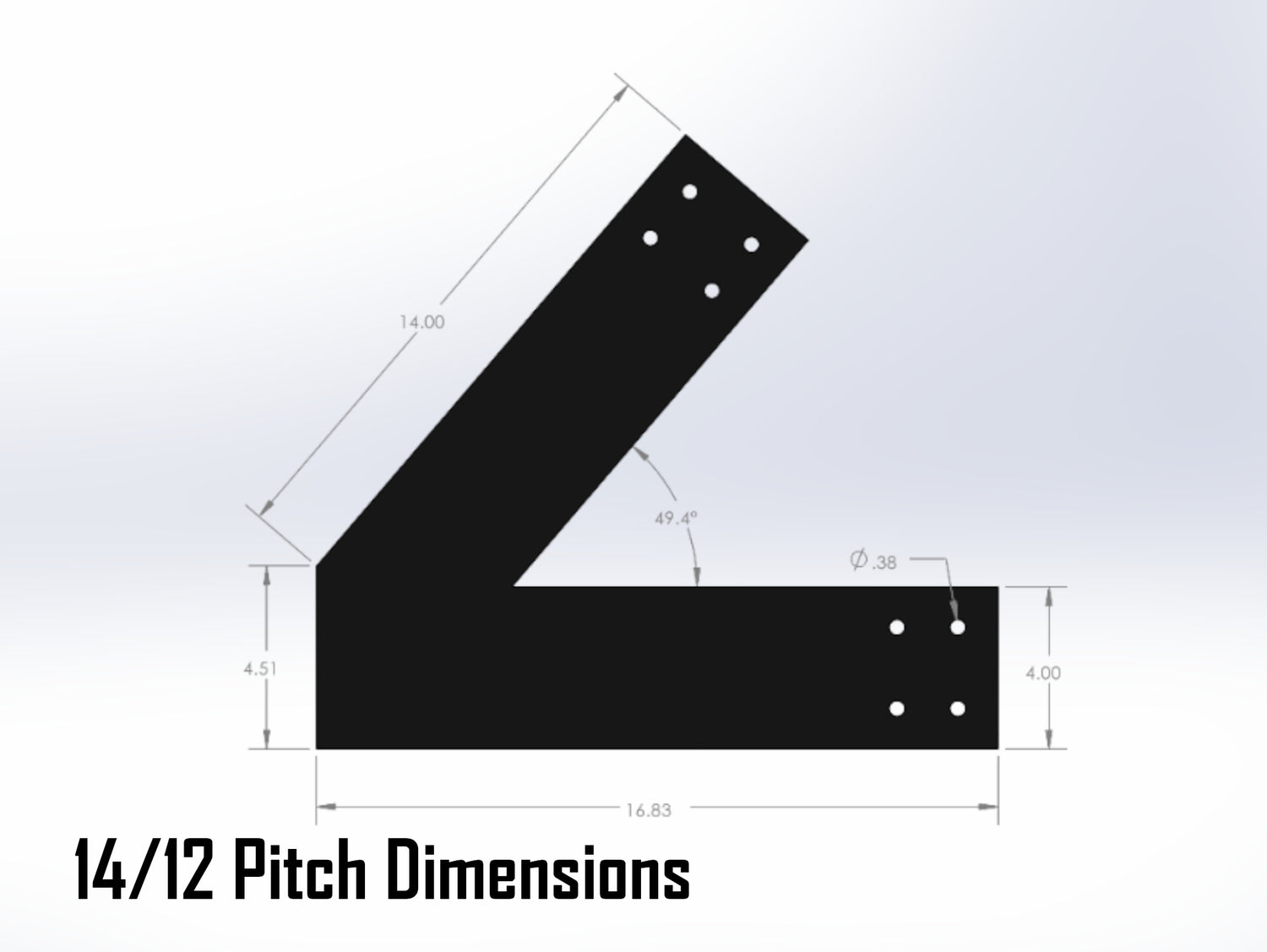 Web Truss Industrial Brackets, For 6 Inch Lumber - Madison Iron and Wood