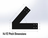 Web Truss Industrial Brackets, For 6 Inch Lumber