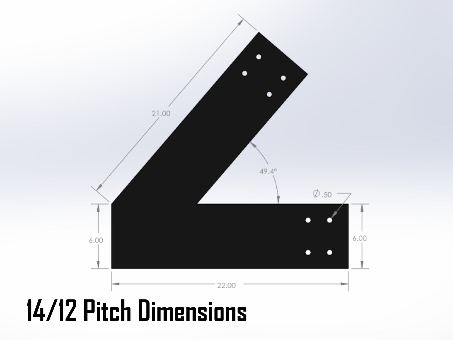 Web Truss Industrial Brackets, For 8 Inch Lumber - Madison Iron and Wood