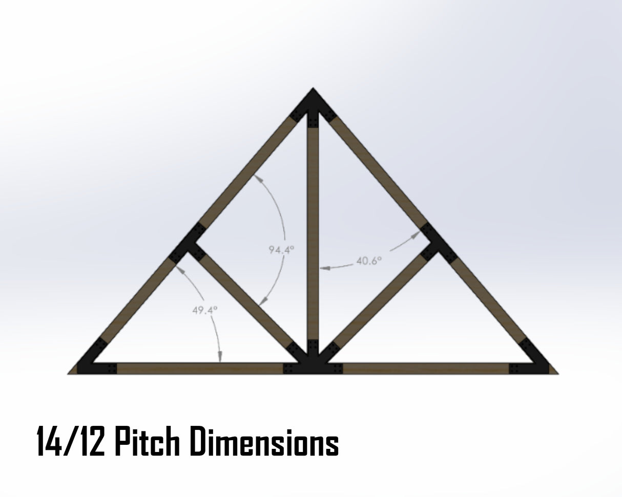 Web Truss Industrial Brackets, For 4 Inch Lumber - Madison Iron and Wood