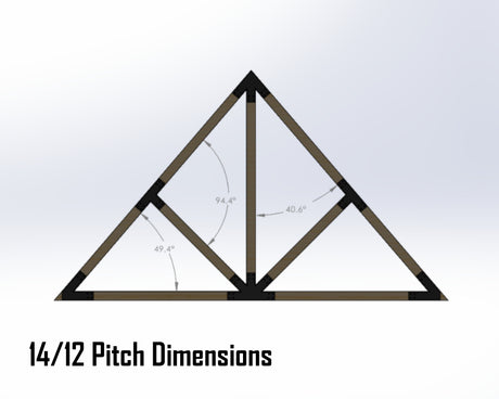 Web Truss Industrial Brackets, For 4 Inch Lumber