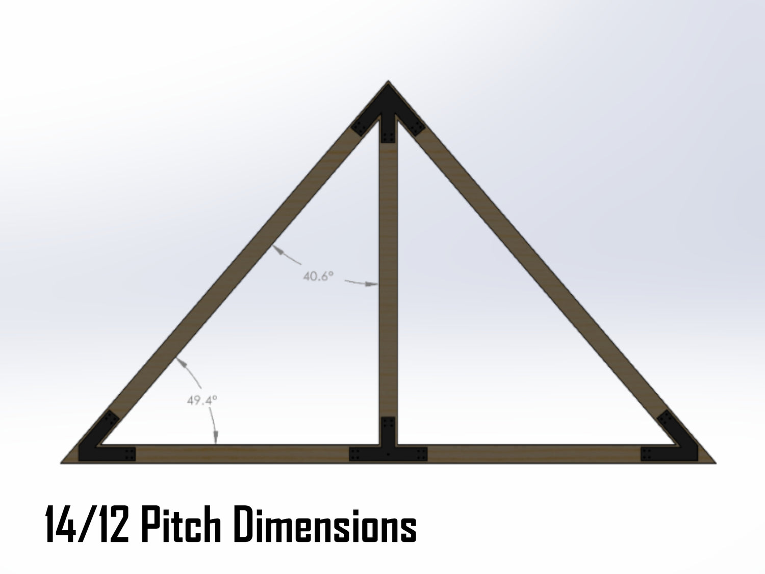 King Truss Industrial Brackets, For 6 Inch Lumber - Madison Iron and Wood