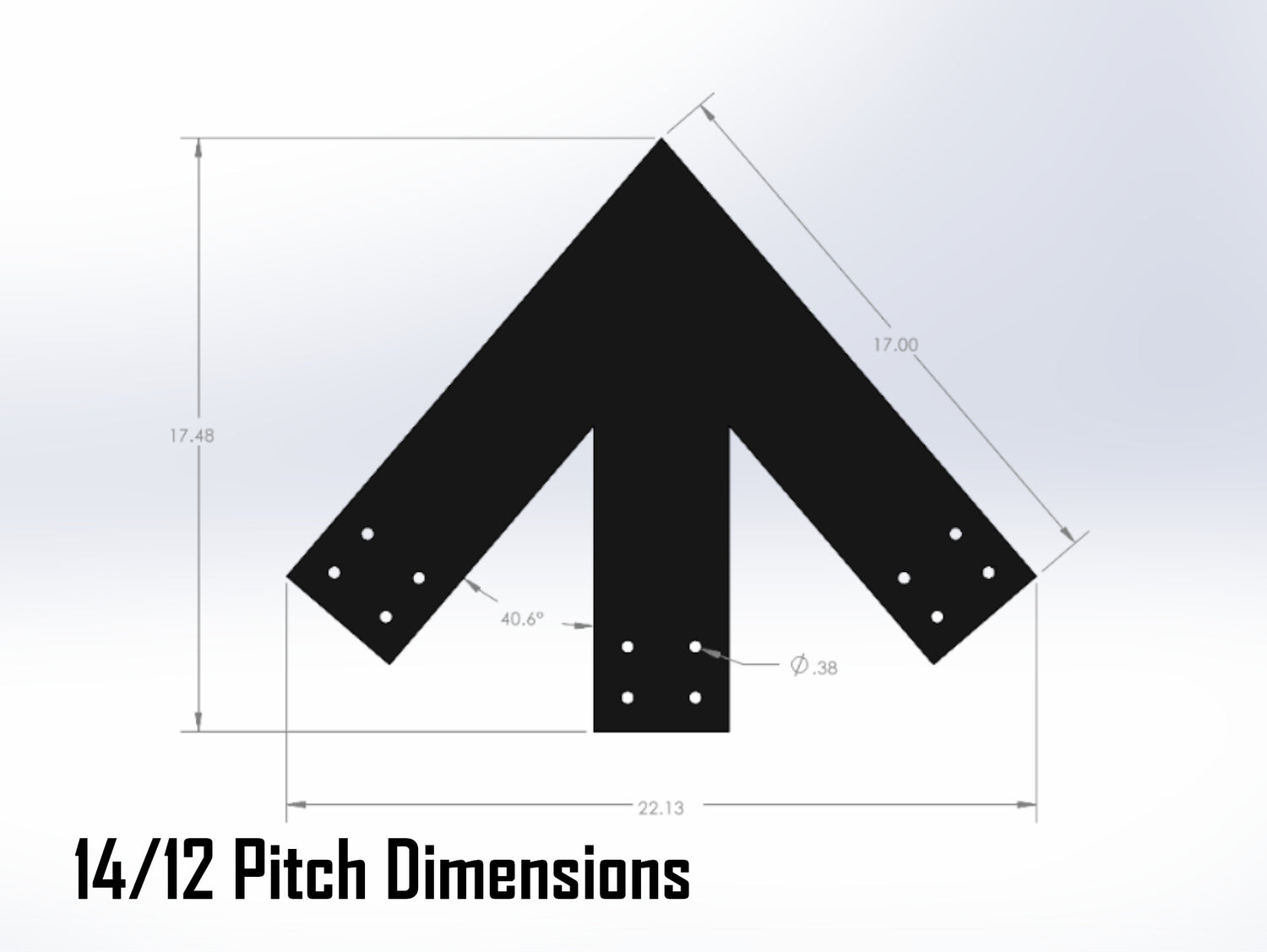 Web Truss Industrial Brackets, For 6 Inch Lumber - Madison Iron and Wood
