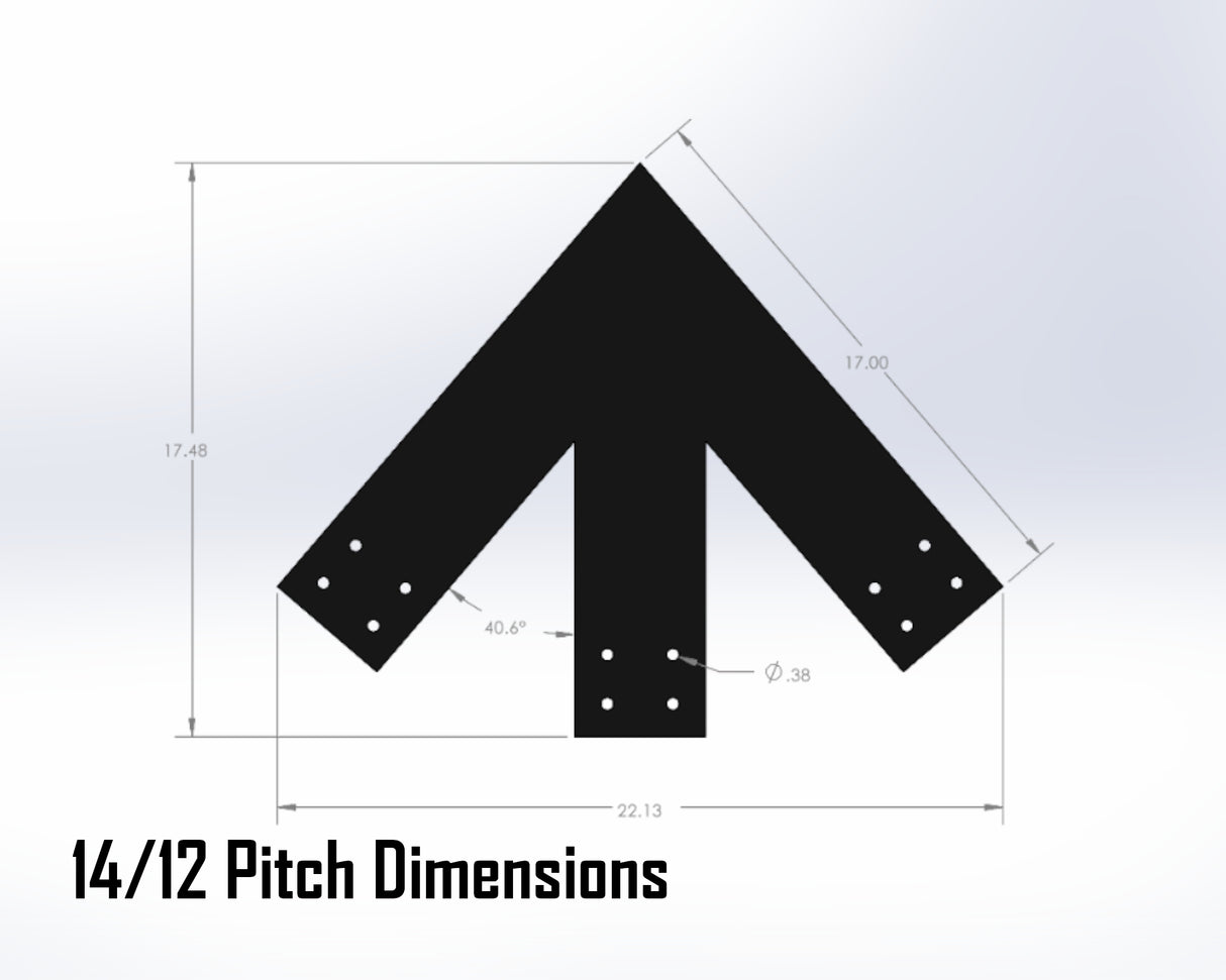 Web Truss Industrial Brackets, For 6 Inch Lumber - Madison Iron and Wood