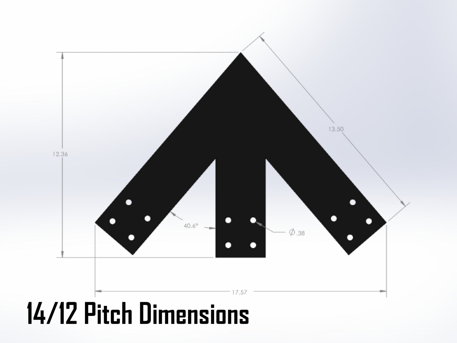 Web Truss Industrial Brackets, For 4 Inch Lumber - Madison Iron and Wood