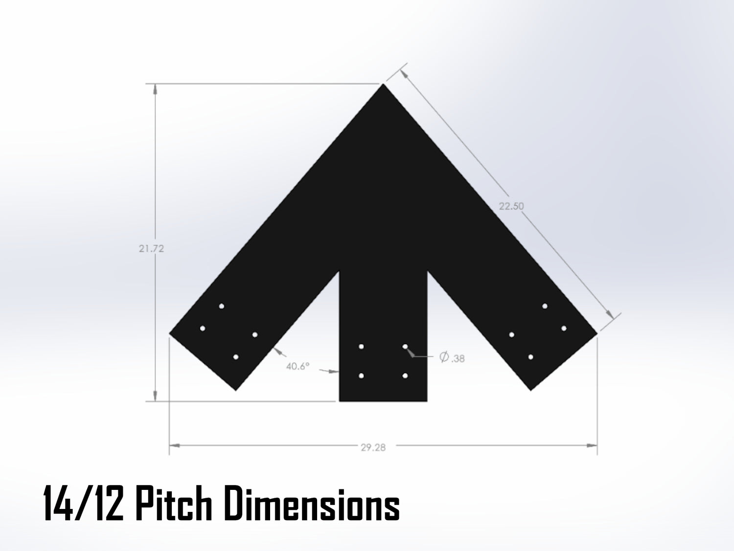 Web Truss Industrial Brackets, For 8 Inch Lumber - Madison Iron and Wood