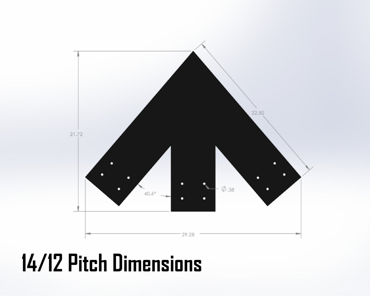 Web Truss Industrial Brackets, For 8 Inch Lumber - Madison Iron and Wood