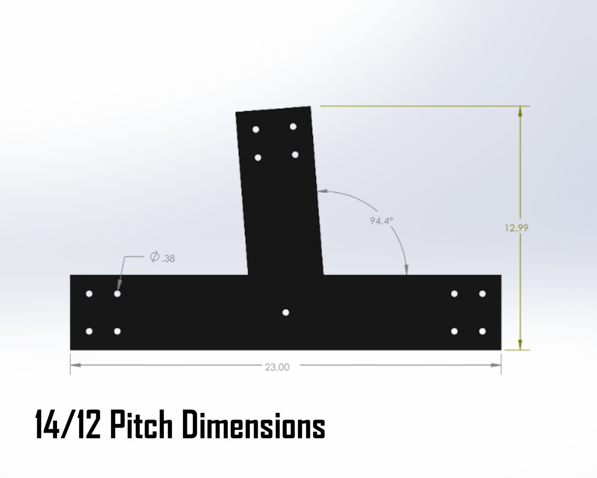 Web Truss Industrial Brackets, For 6 Inch Lumber