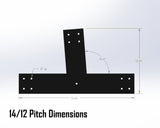 Web Truss Industrial Brackets, For 6 Inch Lumber