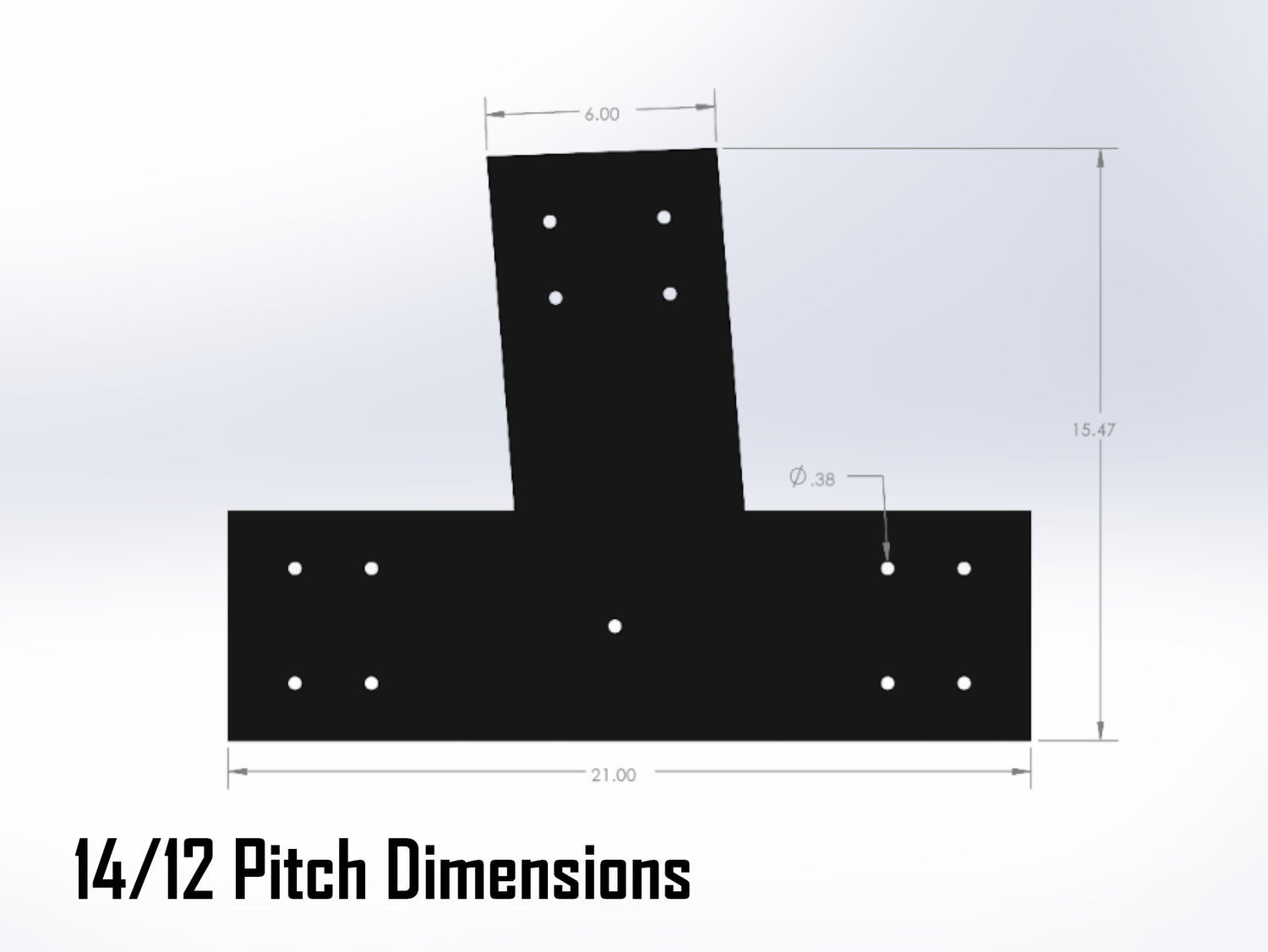 Web Truss Industrial Brackets, For 8 Inch Lumber - Madison Iron and Wood