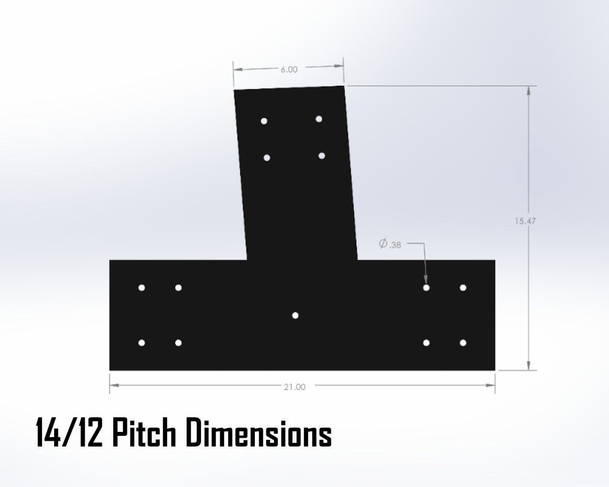 Web Truss Industrial Brackets, For 8 Inch Lumber - Madison Iron and Wood