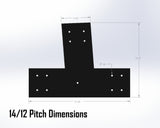 Web Truss Industrial Brackets, For 8 Inch Lumber