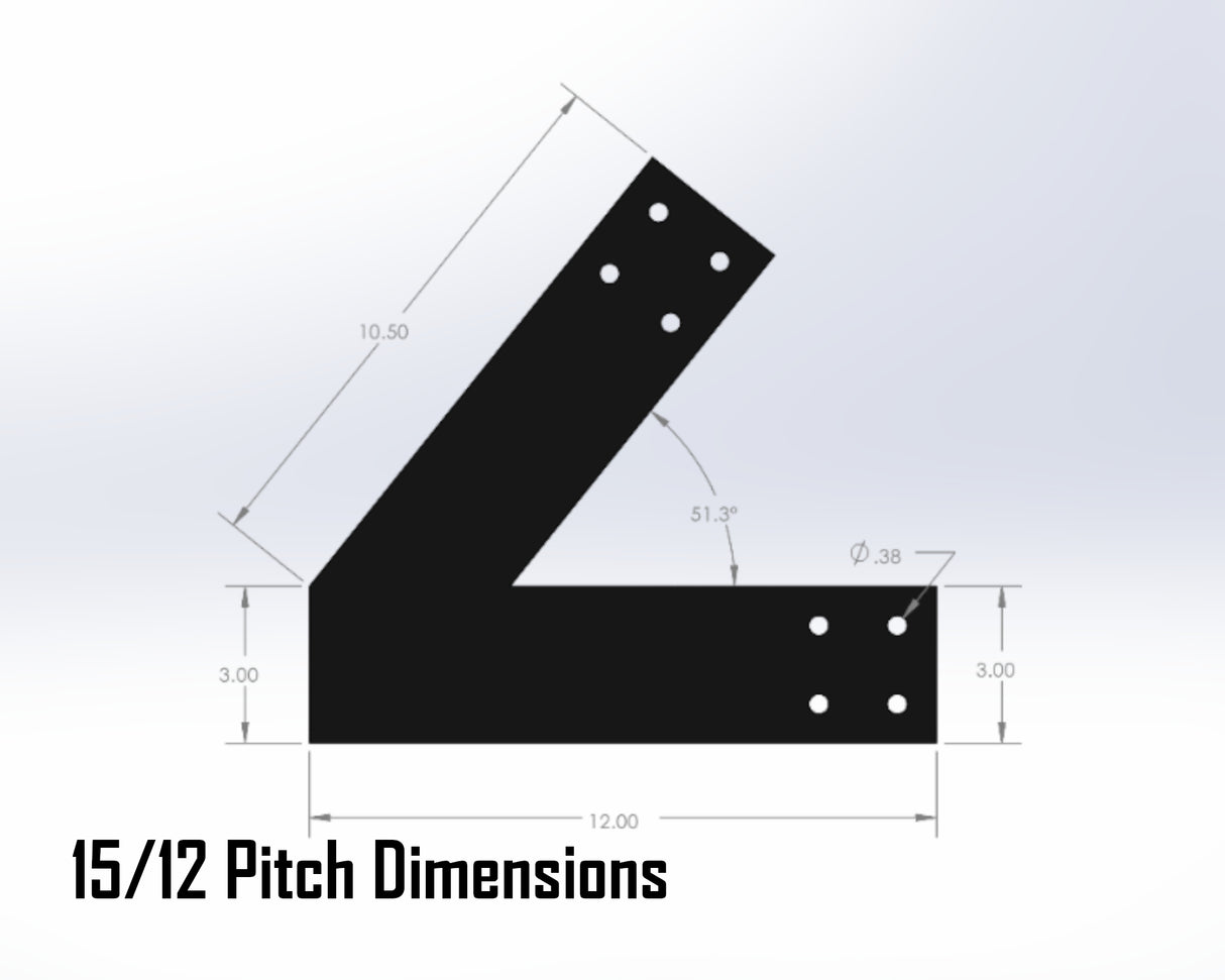 King Truss Industrial Bracket Set, For 4 Inch Lumber