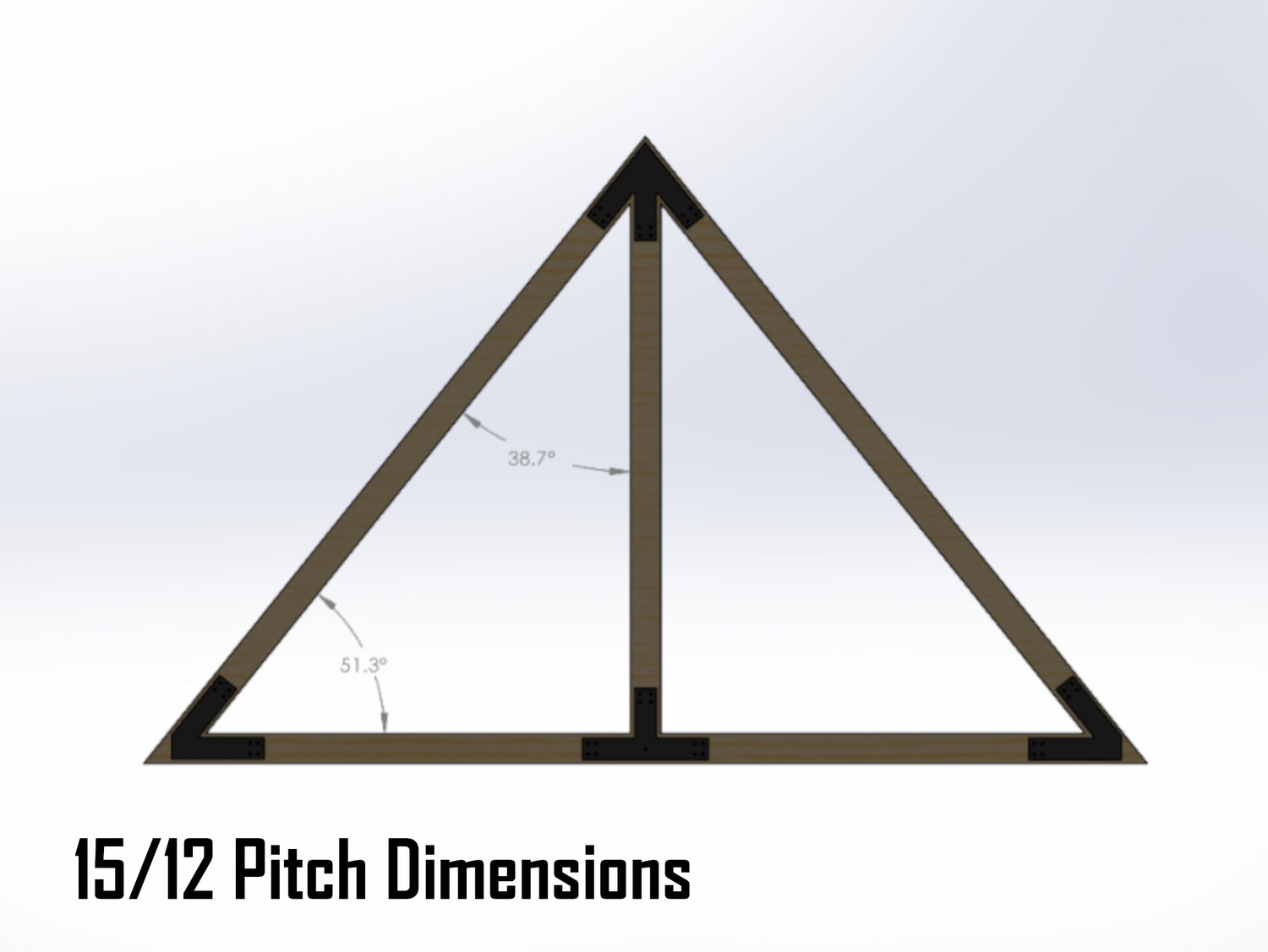 King Truss Industrial Brackets, For 6 Inch Lumber - Madison Iron and Wood