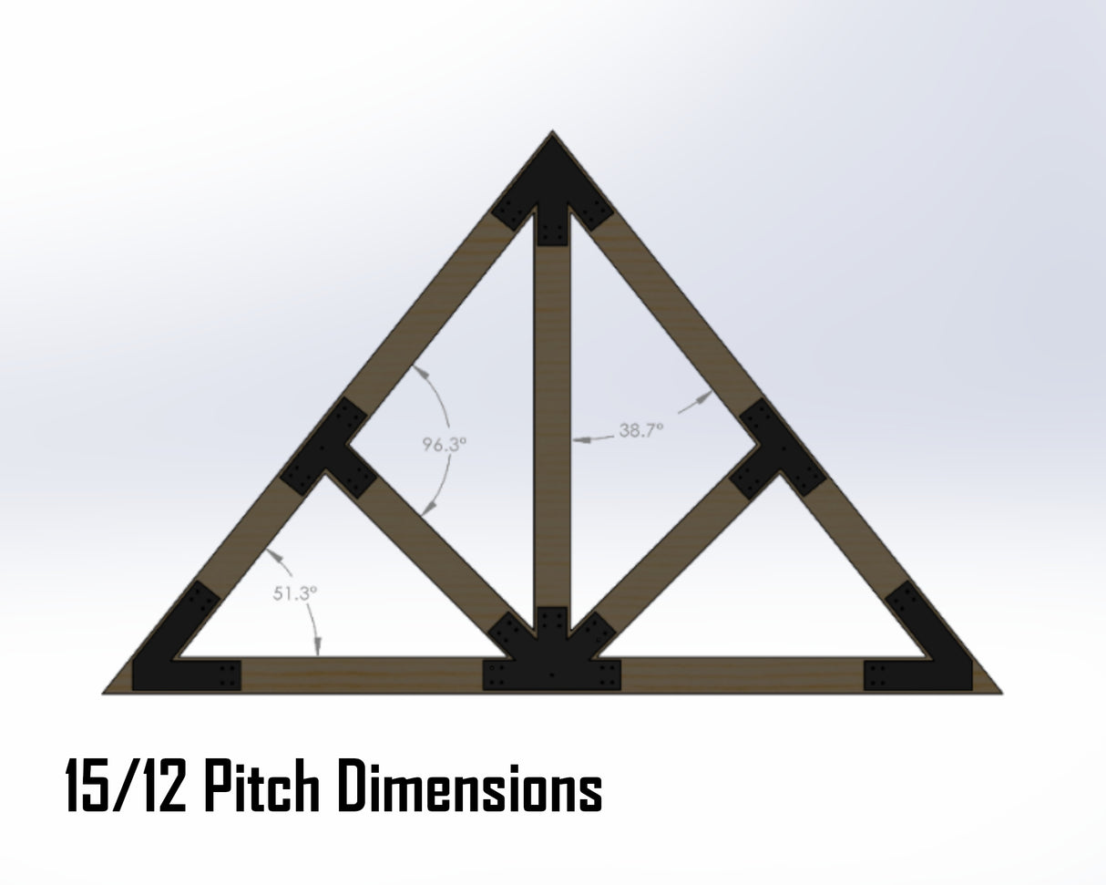 Web Truss Industrial Brackets, For 8 Inch Lumber