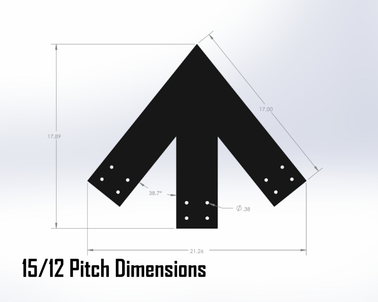 King Truss Industrial Brackets, For 6 Inch Lumber - Madison Iron and Wood