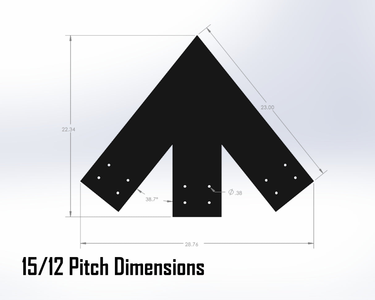 Web Truss Industrial Brackets, For 8 Inch Lumber