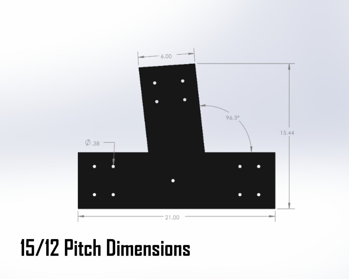 Web Truss Industrial Brackets, For 8 Inch Lumber