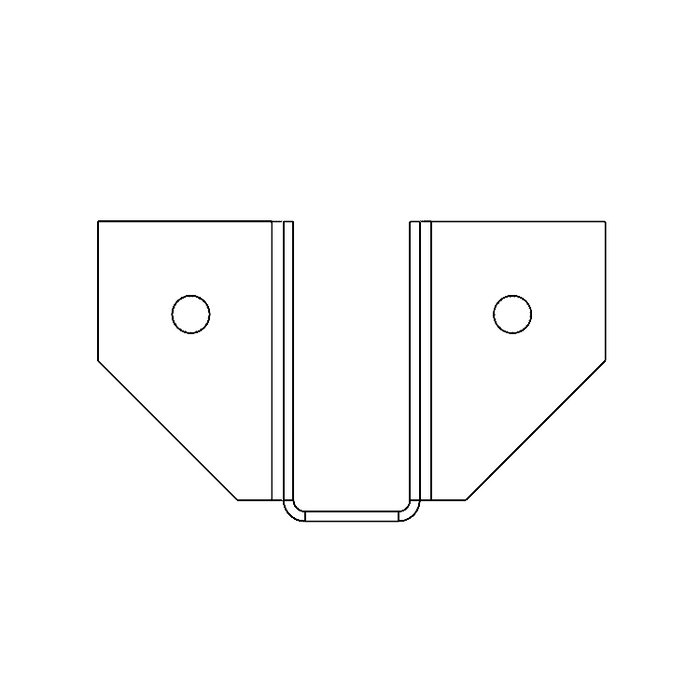 1.5"x4" Joist Hanger (2D)