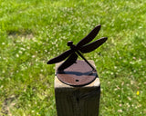 Dragonfly Post Top For Round Wood Fence Post