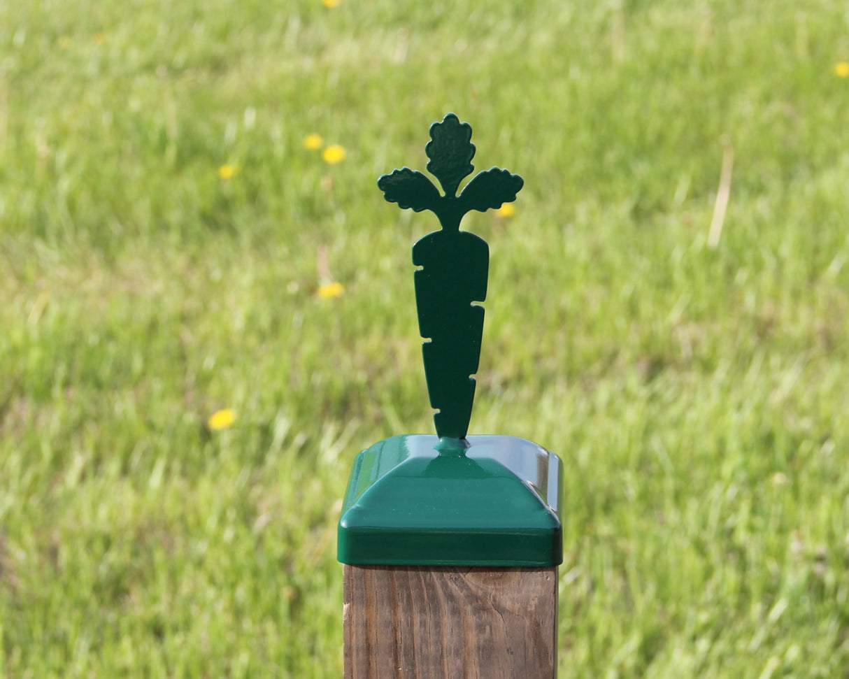 True Size 6x6 Post Cap on the Farm Finial Choice - Madison Iron and Wood