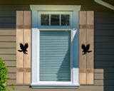 Wooden Window Shutter - Eagle Design