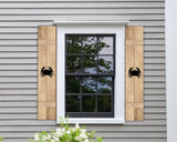 Wooden Window Shutter - Crab Design - Madison Iron and Wood