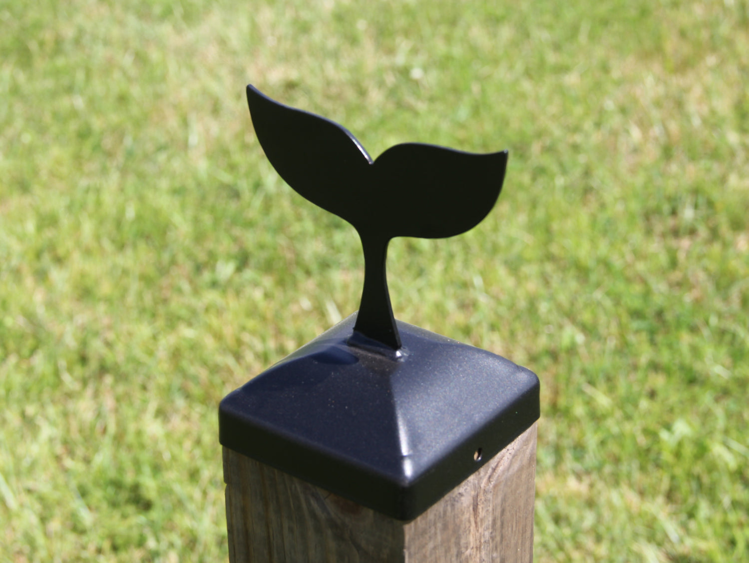 True Size 6x6 Post Cap with Nautical Finial Choice - Madison Iron and Wood