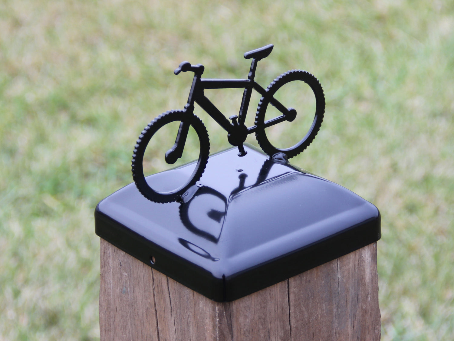 6X6 Bike Post Cap (5.5 x 5.5 Post Size) - Madison Iron and Wood