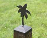 True Size 6x6 Post Cap with Plants and Insects Finial Choice - Madison Iron and Wood