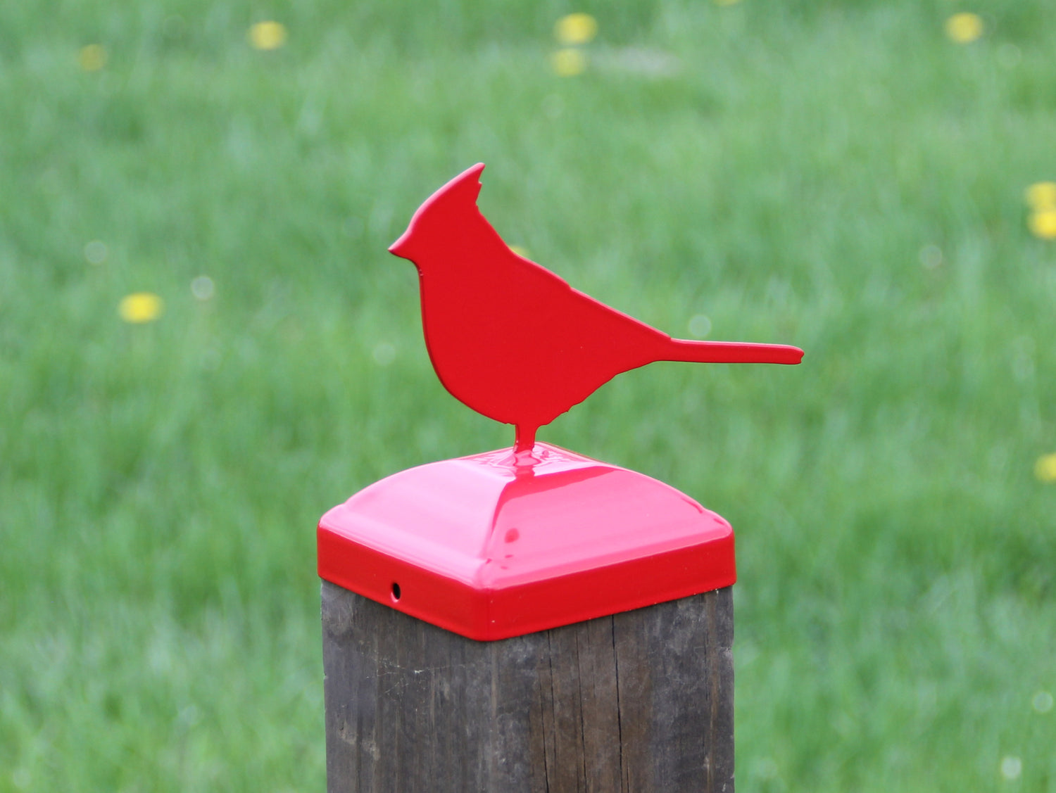 True Size 6x6 Post Cap with Birds and the Bees Finial Choice - Madison Iron and Wood