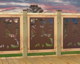 24"x30" - Bear Landscape Fence/Gate Panel Insert - Madison Iron and Wood