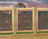 24"x30" - Bear Landscape Fence/Gate Panel Insert - Madison Iron and Wood