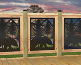 24"x30" - Bear Landscape Fence/Gate Panel Insert - Madison Iron and Wood