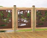 24"x30" - Crane Pond Fence/Gate Panel Insert - Madison Iron and Wood