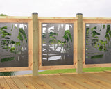 24"x30" - Crane Pond Fence/Gate Panel Insert - Madison Iron and Wood