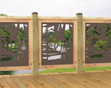 24"x30" - Crane Pond Fence/Gate Panel Insert - Madison Iron and Wood