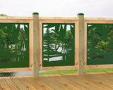 24"x30" - Crane Pond Fence/Gate Panel Insert - Madison Iron and Wood